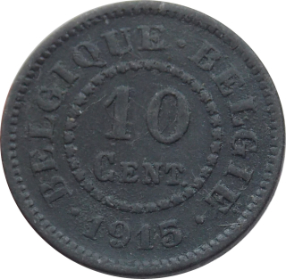 Belgicko 10 Centimes 1915