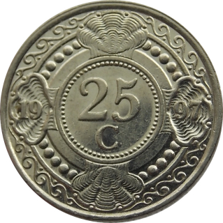 Holandské Antily 25 Cents 1997