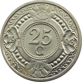 Holandské Antily 25 Cents 1993