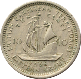 Východokaribské štáty 10 Cents 1965