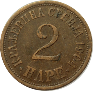 Srbsko 2 Para 1904