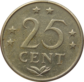Holandské Antily 25 Cents 1970