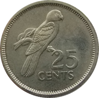 Seychely 25 Cents 1982
