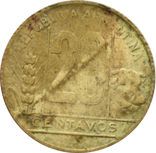 Argentína 20 Centavos 1949