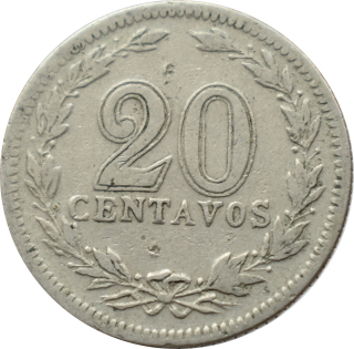 Argentína 20 Centavos 1938