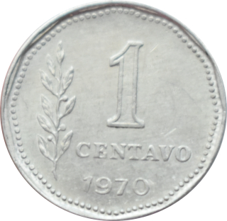 Argentína 1 Centavo 1970