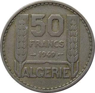 Alžírsko 50 Francs 1949