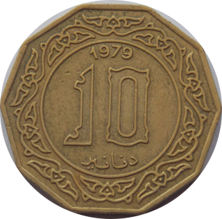 Alžírsko 10 Dinars 1979