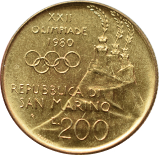 San Maríno 200 Lira 1980