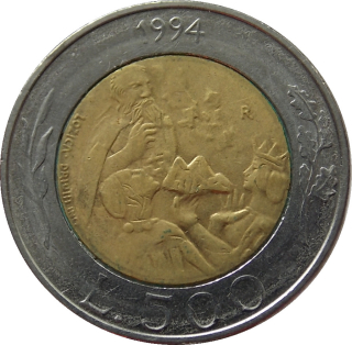 San Maríno 500 Lira 1994