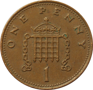Anglicko 1 Penny 1988