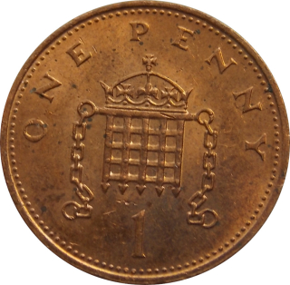 Anglicko 1 Penny 1984