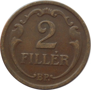 Maďarsko 2 Fillér 1938 