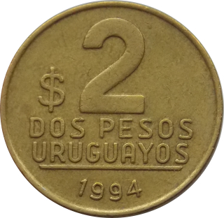 Uruguaj 2 Pesos 1994