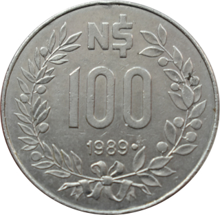 Uruguaj 100 New Pesos 1989
