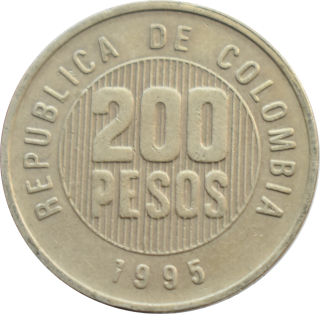 Kolumbia 200 Pesos 1995
