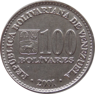 Venezuela 100 Bolivares 2001