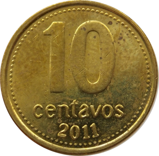 Argentína 10 Centavos 2011