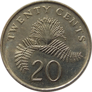 Singapur 20 Cents 2006