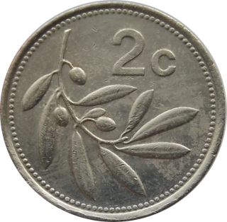 Malta 2 Cents 1993