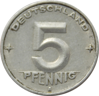 DDR 5 Pfennig 1950 A