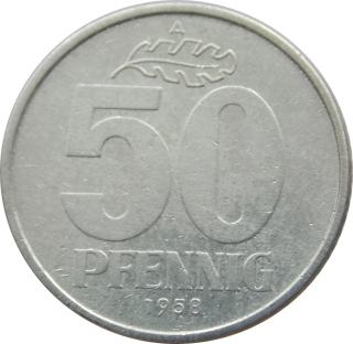 DDR 50 Pfennig 1958