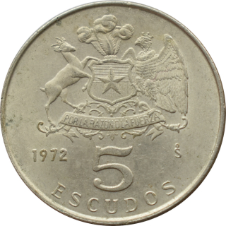 Čile 5 Escudos 1972