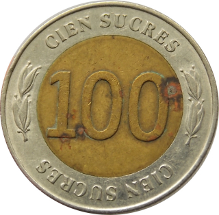 Ekvádor 100 Sucres 1997