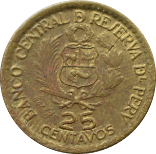 Peru 25 Centavos 1965