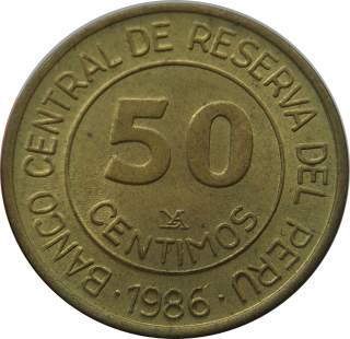 Peru 50 Centimos 1986