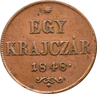 F.J. 1 Krajczár 1848