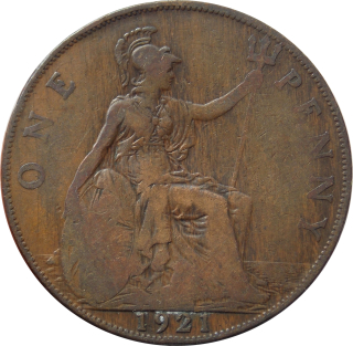 Anglicko 1 Penny 1921