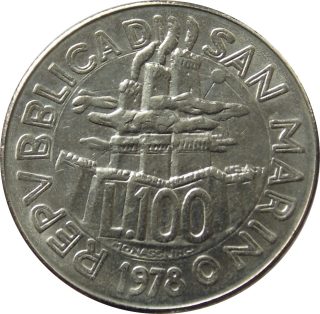 San Maríno 100 Lira 1978