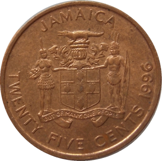 Jamajka 25 Cents 1996