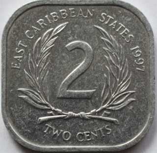 Východokaribské štáty 2 Cents 1997
