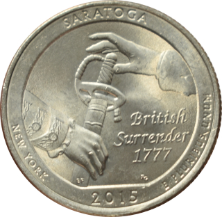 Spojené štáty 1/4 Dollar 2015 Saratoga