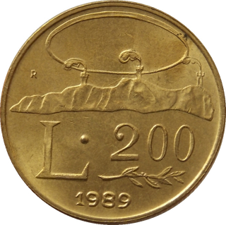 San Maríno 200 Lira 1989