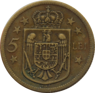 Rumunsko 5 Lei 1930 KN