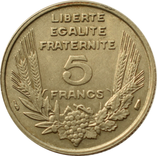 Francúzsko 5 Francs 1933