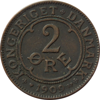 Dánsko 2 Ore 1909