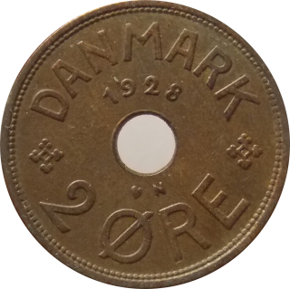 Dánsko 2 Ore 1928