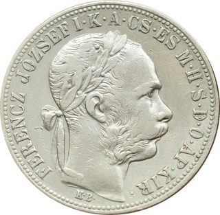 F.J. 1 Forint 1884 K.B.