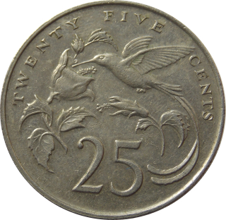 Jamajka 25 Cents 1989