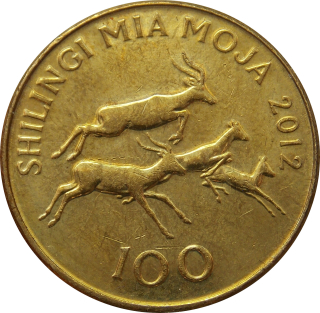 Tanzánia 100 Shilling 2012