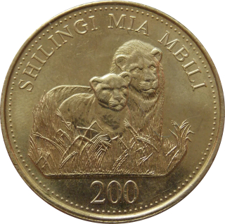 Tanzánia 200 Shilling 2014