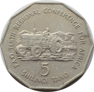 Tanzánia 5 Shillings 1978 FAO