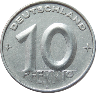 DDR 10 Pfennig 1952 A