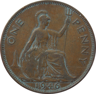 Anglicko 1 Penny 1946