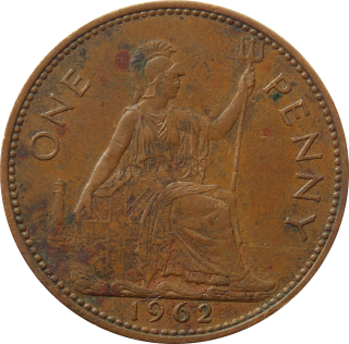 Anglicko 1 Penny 1962