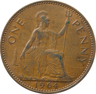 Anglicko 1 Penny 1964